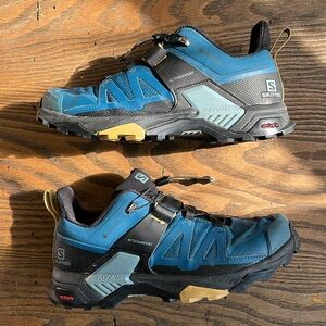 Salomon Blue Black Trail Running Shoes X ultra 04 Gortex size 7 men’s
